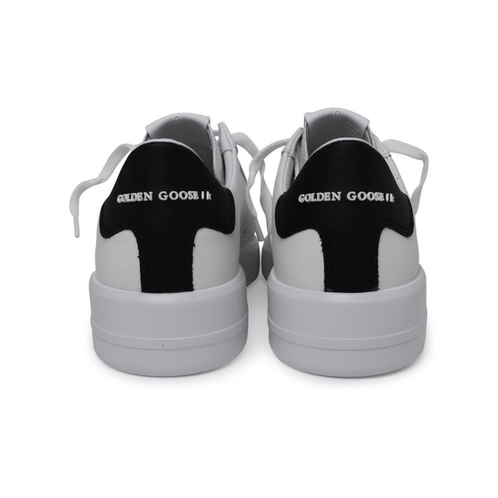 Golden Goose Purestar Sneakers In White Calf Leather Men - Picture 4 of 4